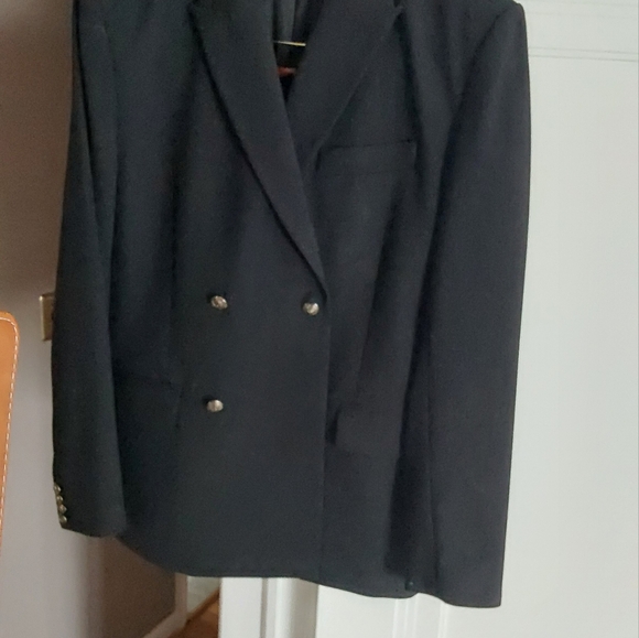 7 For All Mankind Double-Breasted Blazer Black, size 40 - Picture 8 of 11